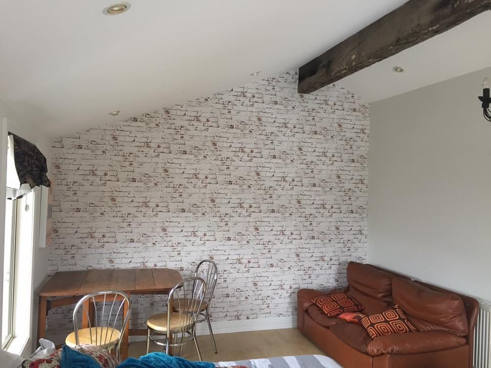 feature wall wallpaper installation in arthurs point